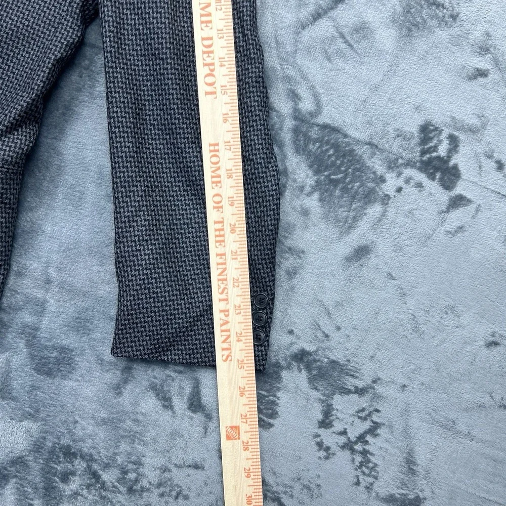 YSL Yves Saint Laurent‎ France VTG Men's 42R Black & Grey Wool Blazer Sport Coat